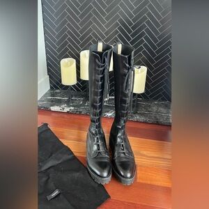 Theory Laced Lug Boot in Black